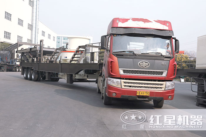 紅星移動的細沙制砂機發貨了