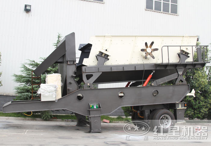 移動沙石篩分機