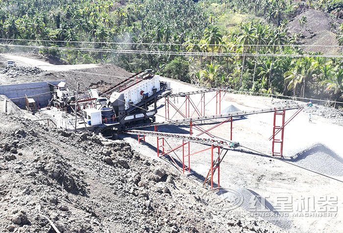 菲律賓流動碎石作業現場