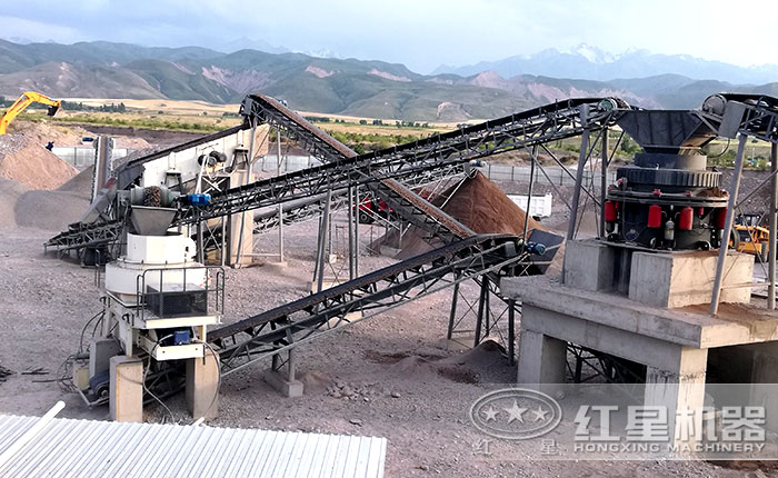 固定制沙作業現場