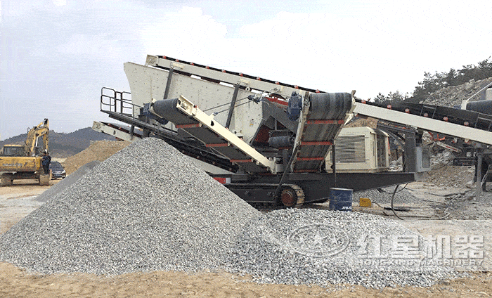 移動型大型石料廠生產線