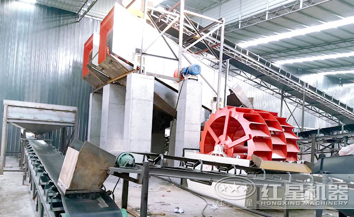 3020型輪斗洗砂機施工作業現場 3020型輪斗洗砂機施工作業現場