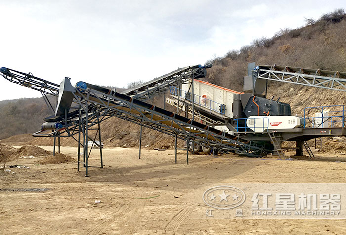 移動破碎機搭載反擊式破碎機 移動破碎機搭載反擊式破碎機