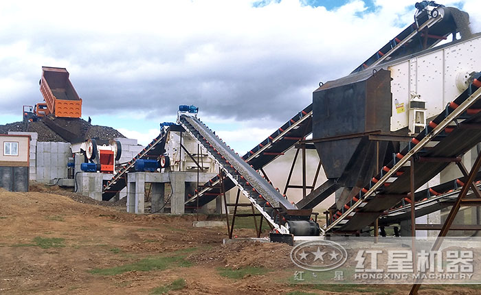 反擊式破碎機現(xiàn)場生產(chǎn)圖 反擊式破碎機現(xiàn)場生產(chǎn)圖