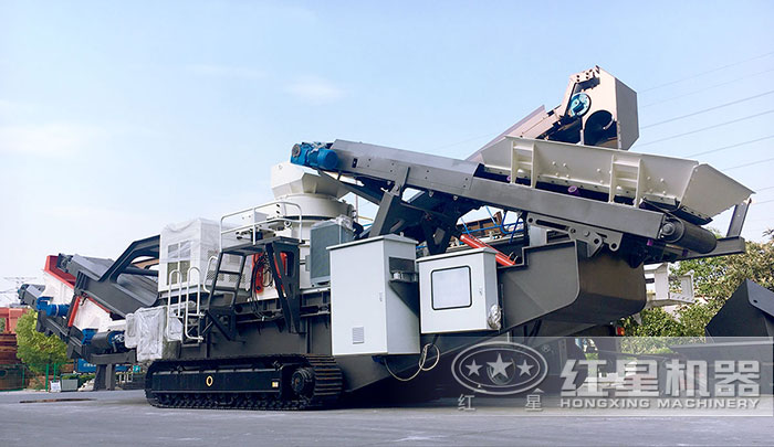 全自動移動式履帶建筑垃圾破碎機搭載圓錐破碎機 全自動移動式履帶建筑垃圾破碎機搭載圓錐破碎機