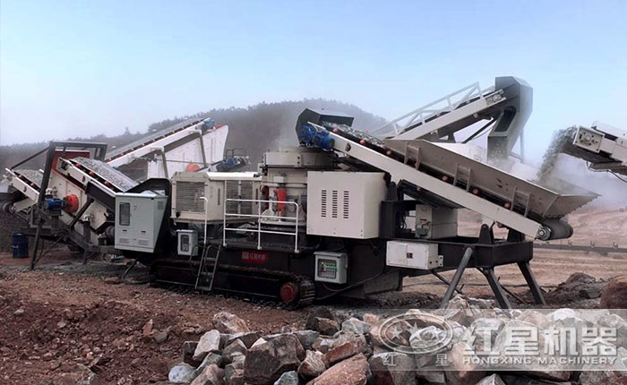 履帶移動砸石機