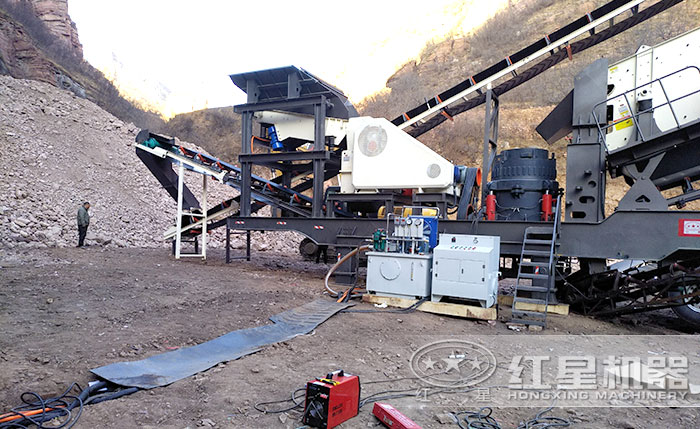 移動粉碎機搭載圓錐破碎機