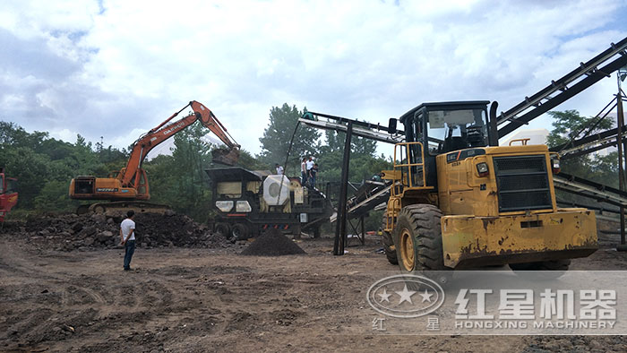 輪胎移動破碎機