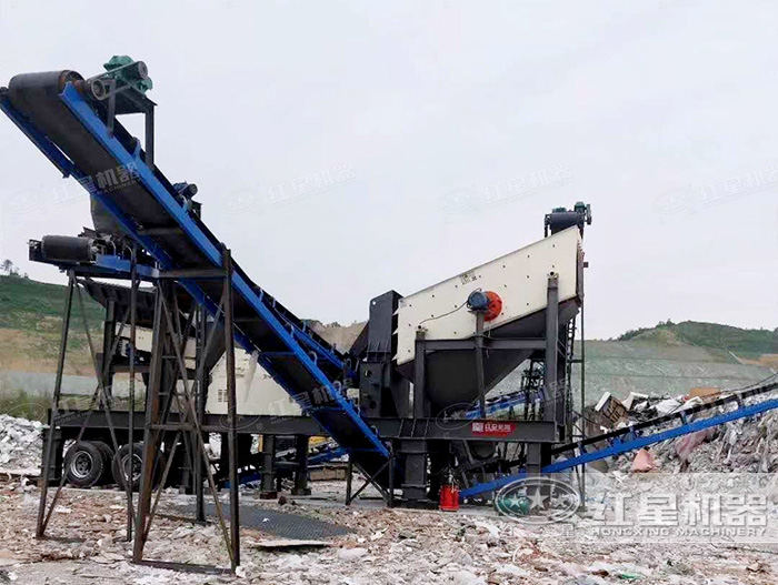 湖南一體式垃圾破碎機生產現場