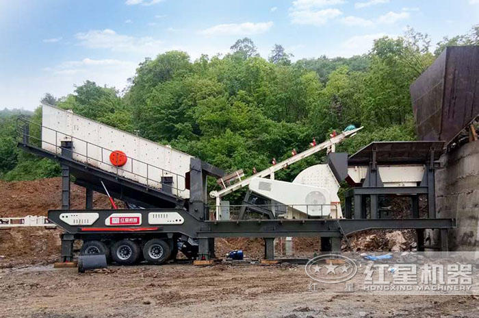 重錘式移動破碎機——山西生產現場