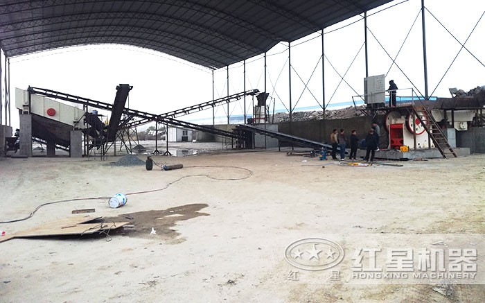 固定安裝作業的日產1500方沙石廠 固定安裝作業的日產1500方沙石廠