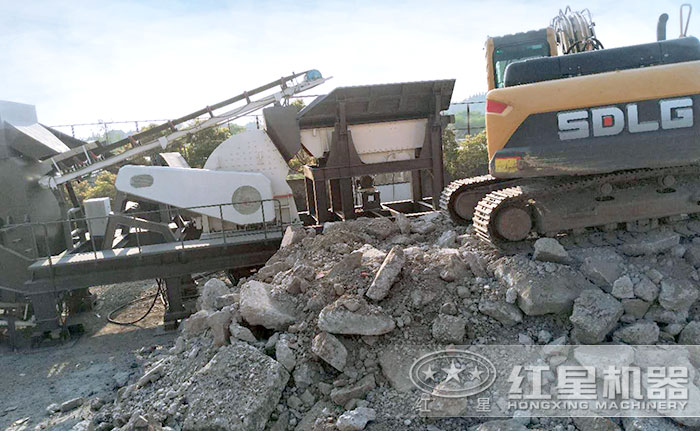 輪胎移動(dòng)建筑垃圾處理設(shè)備