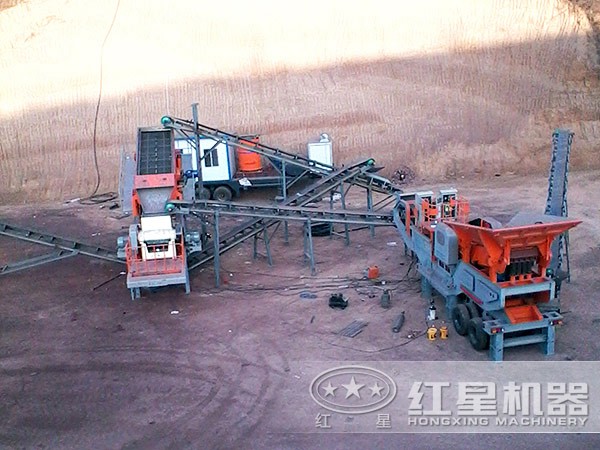 建筑垃圾破碎站多臺聯(lián)機(jī)作業(yè)，處理方式更多樣