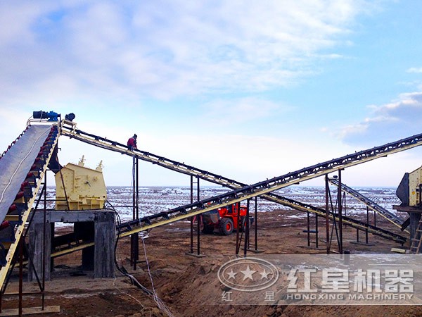 新型石料生產線流程