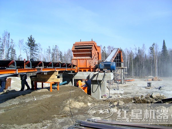 干法制砂工藝現(xiàn)場