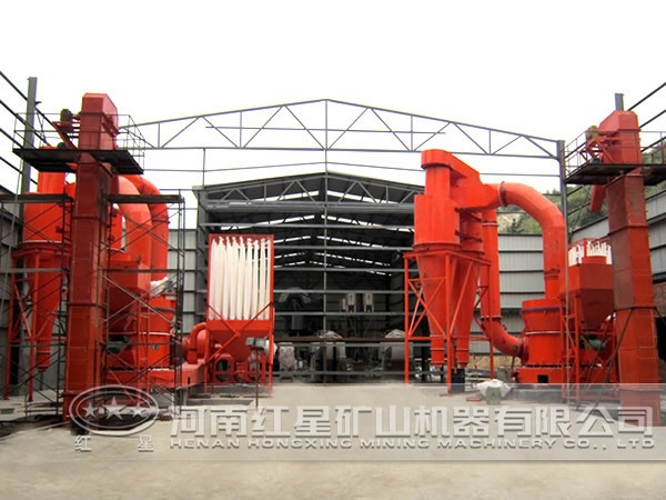 白云石磨粉生產(chǎn)線應(yīng)用現(xiàn)場