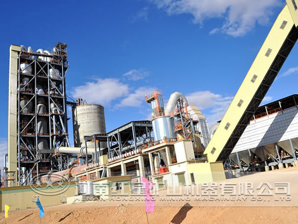 新型水泥生產線日產量